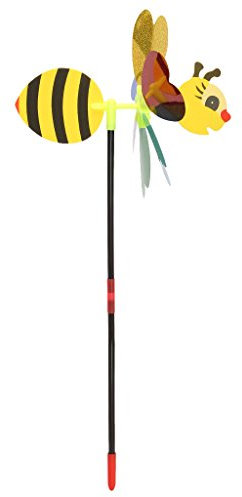 Kcnsieou Windspiele Windrad Wind Spinner Neue Cartoon Pailletten Insekten Biene Dreidimensionale Kleine Windmühle