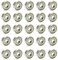 GOIYZTTR 30Pcs Cuscinetti a Sfera 608zz Cuscinetti a Sfere a Gola Profonda in Miniatura a Doppia Schermatura Cuscinetti a Sfera in Acciaio al Carbonio per Skateboard, Scooter, Pattini