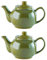 Price & Kensington Traditional Ceramic Tea Serving Teapot 2 Cup Olive Green (Pack of 2)