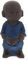WINOMO 1stk Kung Fu Junge Tee Haustier Tee-Eier Aus Losen Blättern önch Miniatur Loses Tee-Ei Lose Blatt Tee- Ei Tee Zeremonie Werkzeug Buddha-Figur Zen Garten Keramik Statuette Anzahl