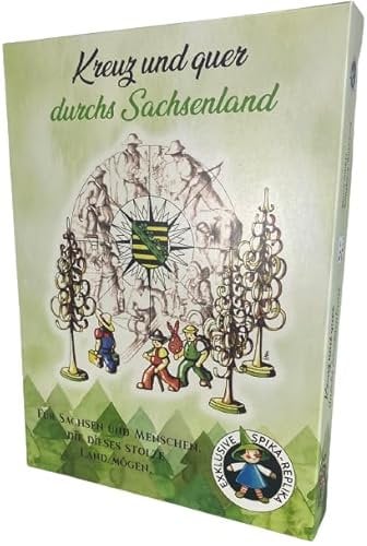 SPIKA | Kreuz und Quer durchs Sachsenland | Brettspiel | ab 6 Jahre | 2-6 Spieler