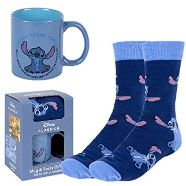 CERDÁ LIFE'S LITTLE MOMENTS Lilo & Stitch T36-41 Ensemble tasse et chaussettes