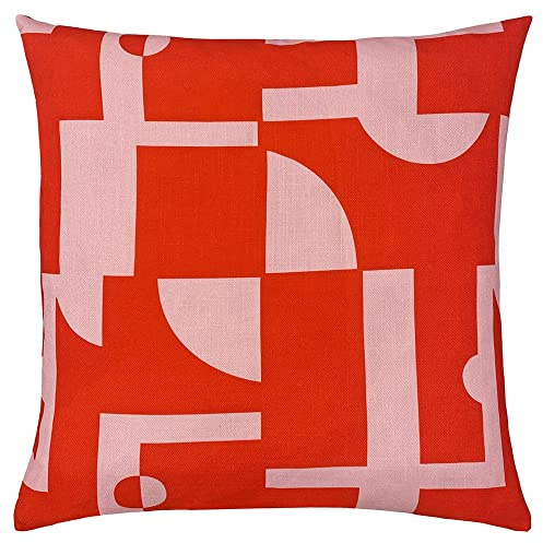 furn. Manhattan Cushion Cover, Polyester, Pink/Red