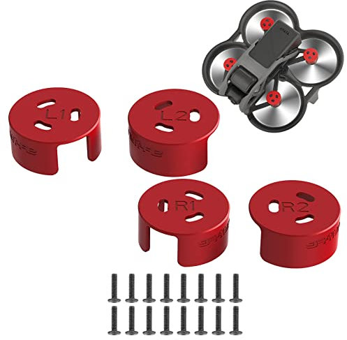 Kimyoaee Avata Motorkappe Aluminium Schutzhülle für DJI Avata FPV Drohne Zubehör Staubdicht Wasserdicht Schutzhülle Set von 4 Stück