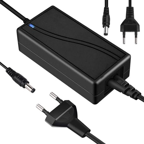Netzteil 12V 6A AC DC Adapter: LED Trafo 72W für Lichtstreifen, Monitore, Fernseher, Verstärker, Kamerasystem - Euro Stecker 5.5 × 2.5/2.1mm