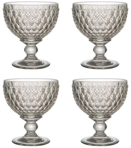 Villeroy & Boch Boston Grau Kristall Sektschale 4er Set 398ml