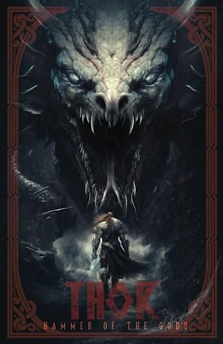 Thor, Hammer of The Gods - Notebook: Illustrated Norse Theme Journal - 104 pages lined diary for organizing items, taking notes and exploring ideas