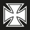 Eisernes Kreuz Aufkleber Orden Golf GTI Auto Sticker JDM VW 18 Farben 5 Größen (L-12x12cm, 10-Weiß)