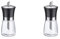 Westmark Zuckerdosierer, Fassungsvermögen: 190 ml, Glas/Rostfreier Edelstahl/Kunststoff, Blacky, Transparent/Schwarz/Silber, 63592260 (Packung mit 2)