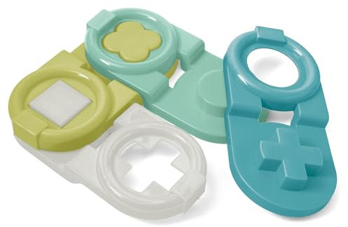 Wader 43310 - Replay EDU Puzzle Set aus recyceltem Kunststoff, 4-teiliges Formen Steckspiel ab 1 Jahr, ca. 17 x 3 x 21 cm