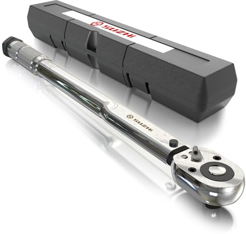 SuZhi 3/8 inch Drive Click Torque Wrench 10-80 ft.lbs/13.6-108.5 N.m High Accuracy for Car & Motorcycle, Spark Plug, Oil change, Intake manifold（11 sizes to choose