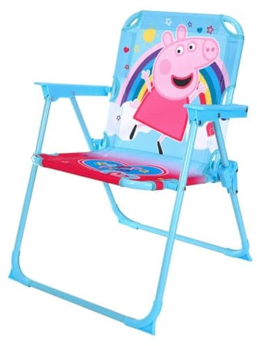 Quickdraw Peppa Pig Folding Chair Kids Camping Beach Chair Adjustable Foldable Garden Deck Seat For Children