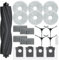 Cleptorize Accessoires de Rechange pour Dreame L10s Pro Ultra Heat/ L10s Ultra Gen 2, Kit pour Dreame X30 Ultra, 1 Brosse Principale, 4 Filtres, 4 Brosses Latérales, 4 Sacs à Poussière, 6 Serpillières