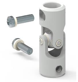 Genouillère d'Entrainement ø12mm pour Manivelle de Volet Roulant - Rotule d'Articulation ZF F781E M5 Femelle - Adaptée pour Sortie de Caisson - Fabrication et Qualité Française