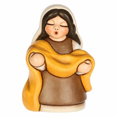 THUN, Hochwertige braune Stoffe aus Keramik, Kollektion Klassische Krippenfiguren, Weihnachtskrippenfiguren zum Sammeln, 5,4 x 4,3 x 7,9 cm