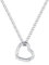 GAVU Collana Acciaio Inox da Donna, Collana Catena con Ciondolo Cuore Porta Anelli Color Argento 45cm
