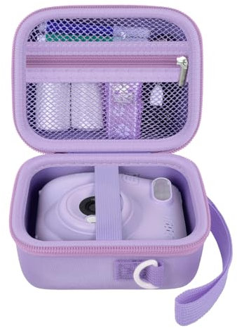Sofortkamera Kinder Tasche Kompatibel mit GREENKINDER Kinderkamera, Digitalkamera Fall für Esoxofore/ für Gofunly/ für LETSHAHA/ für JPVERLY/ für Hangrui, Lagerung für Druckerpapier- Nur Box - Lila