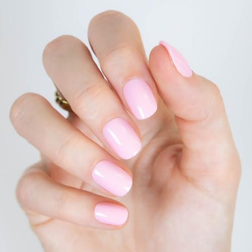 MOYOU LONDON Gel Press On Nails - Elegant Extra Short Round Shape, Long-lasting & Comfortable Soft Fake Nails with Glue, Reusable Opaque Stick On Nails for Women, 32 Pcs in 16 Sizes