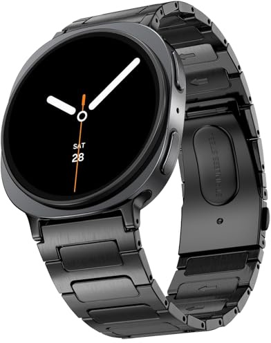 VISOOM Edelstahl Armband für Galaxy Watch 8/9 Ultra 7/6/5/4 Armband | Samsung Galaxy Watch Armband, Business Metall Ersatzarmband für Herren