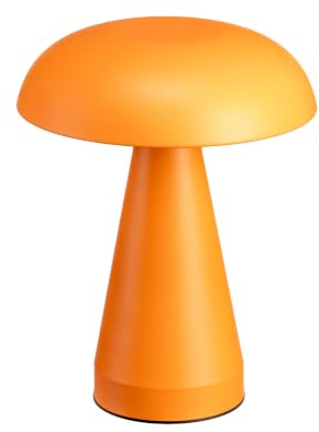 Luxus Europe - Tischlampe Touch Sofia Orange - Kabellose LED-Tischlampe für den Innenbereich – USB-C wiederaufladbar – Touch-Bedienung – Dimmbar – 3 Lichtfarben