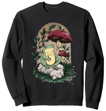 Camiseta Enchanted Frogcore - Hongos y sapos - Rana de Hongos Sudadera