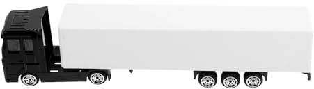 GLSTOY Alloy Container Truck Model for Boys Miniature Play Vehicle Smooth Safety Design for Sandbox and Miniature Scene Decoration