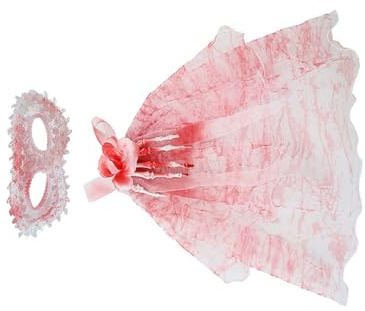 CALLARON Venezianische Spitzen Augenmaske mit Rosen Schleier Karnevalsmasken Satz für Damen Leichte Totenmaske für Halloween Tag der Toten Kostüm Accessoire