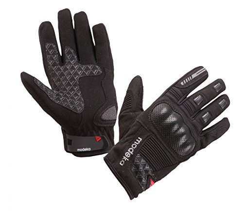 Modeka Fuego Motorrad Handschuhe, schwarz, 10
