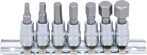 BGS 2161 | Bit-Einsatz-Satz | 7-tlg. | 6,3 mm (1/4) | Innensechskant 4 - 12 mm | CV-Stahl
