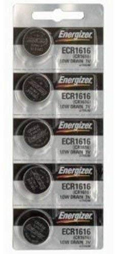 5Pcs Energizer ECR1616 (CR1616) 3V Lithium Coin Batteries