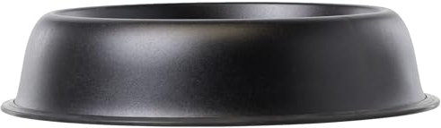 Ferplast XXL Gamelle métal laqué, Rapide à Nettoyer, Passe au Lave-Vaisselle, Fonction antidérapants, Noir, diamètre 32,5 cm