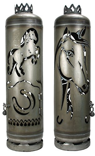 Feuerstelle Feuertonne Pferd