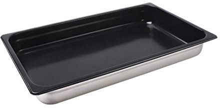 Vogue Gastronorm Tray Heavy Duty Stainless Steel Non Stick 1/1 65mm CS753
