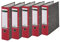 Leitz hochwertiger Ordner 180°, breit | 5er Pack, rot, 1