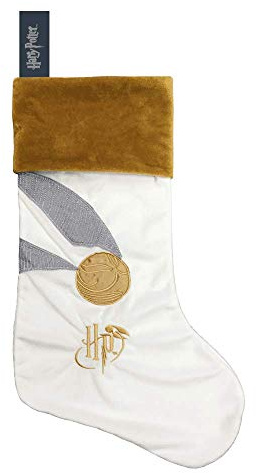 HARRY POTTER Golden Snitch Fleece Christmas Stocking