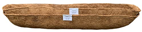 Selections Preformed Coco Liner Extra Deep for Garden Wall Basket Hayrack Trough Planter (120cm / 48 Inch) – Pack of 2