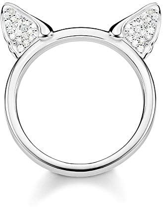Thomas Sabo Damen-Ring Katzenohren silber 925 Sterlingsilber TR2259-051-14-54