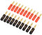 COLFULINE 20 PCS Black & Red Banana Plugs, 4MM Gold Plated Audio Speaker Connectors