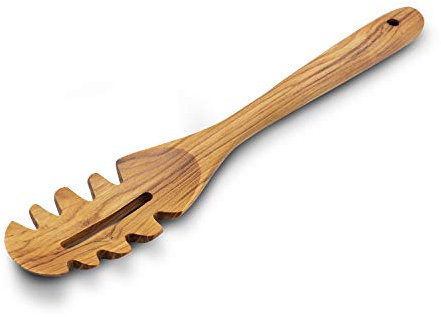 FAAY 12 Pasta Fork, Spaghetti Spoon Handmade from Moist Resistance Teak Wood