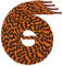 Swissly 1Paar Flache Schnürsenkel für Sneaker und Sportschuhe - sehr reißfest - ca. 7,0 mm breit aus 100% Polyester, Farbe: Black/orange Länge: 140cm