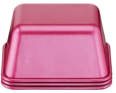 Tefal Creabake 3 moules à mini-cakes, Rose, 8,3 x 6,5 cm