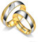 Personalisierte Ring für Paar Doppel Farbe Streifen Muster Ringe Innen Können Eingraviert Individuelles Versprechen Hochzeit Engagement Ringe Titan Stahl 6MM 4MM 6-13 # (Gold with CZ-6mm/6mm, 1 PAIR)