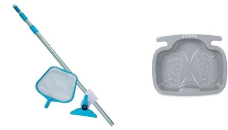Intex Pool Maintenance Kit - Poolzubehör - Pool Reinigungsset - 2-teilig & Pool Foot Bath - Poolzubehör - Pool Fußbad - 56 x 46 x 9 cm