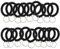Lot de 50 porte-clés extensibles - Noir