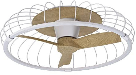 Ventilador NATURE blanco con motor DC led dimable Mantra