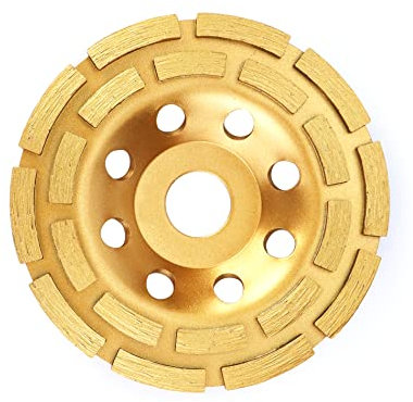 QWORK® diamond cup, grinding disc, grinding wheel, 125 mm x 22.2 mm for concrete, plaster, granite, resin, tile adhesives, natural stone, etc