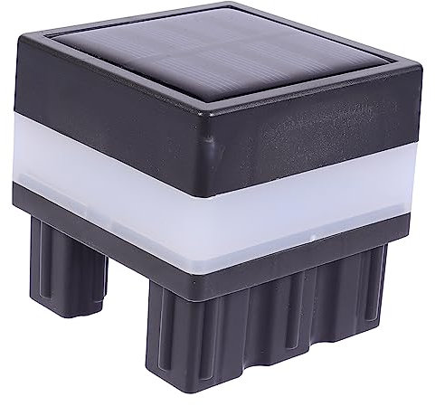 OSALADI 1stk Solar Post Lampe Zaunpfostenkappenlichter Außensäule Säulen Gartenlicht Außenlampe Solarenergielampe Solarleuchten Für Draußen Solarleuchten Für Außen Wasserdicht Plastik Led