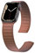 LKEITY Kompatibel mit Apple Watch Armband 41mm 40mm 38mm 49mm 45 44 42 mm Schlaufe Magnet Leder Link Loop Ersatzband Uhrenarmband,Magnetisch Lederarmband für iWatch Series 8/SE/SE2/7/6/5/4 Sattelbraun