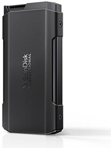 SanDisk PROFESSIONAL PRO-BLADE TRANSPORT 1 TB (mobile Premium-SSD für schnelle, modulare Workflows, USB 3.2 Gen 2x2, 2.000 MB/s Lesen/Schreiben)
