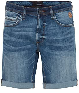 Blend 20715430 Herren Jeans Shorts Kurze Denim Shorts Multiflex mit Stretch Twister Fit Slim/Regular Fit, Größe:S, Farbe:Denim Middle Blue (200291)